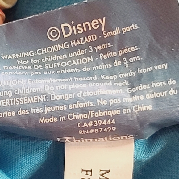 Y2K Disney Mickey Mouse Tropical Hibiscus Blue Tote Gym Bag - Picture 16 of 16